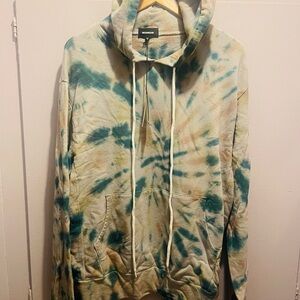 Men's Tie-Dye Monroe hoodie in Vintage Black - NWT